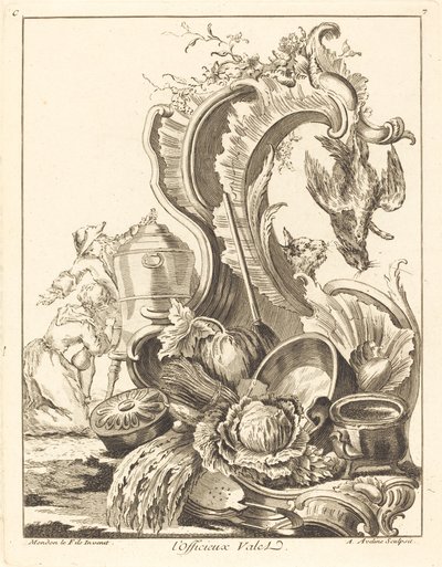 Nieoficjalny lokaj, 1736. autorstwa Antoine Aveline