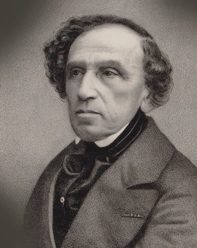 Portret kompozytora Giacomo Meyerbeera 1791-1864, 1860. autorstwa Antoine Barbizet