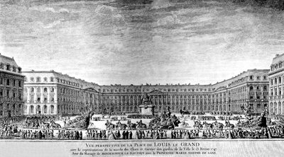 Plac Ludwika Wielkiego w Paryżu autorstwa Antoine Benoist or Benoit du Cercle