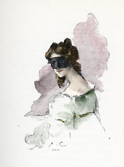 Portret tajemniczej kochanki Napoleona I, którą odwiedzałem około 1803 roku i nazywałem damą Saint-Cloud autorstwa Antoine Calbet