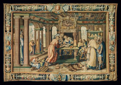 Gobelin "Historia Artemizji", Paryż ... autorstwa Antoine Caron