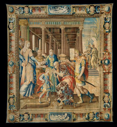 Gobelin "Historia Artemizji", Paryż ... autorstwa Antoine Caron