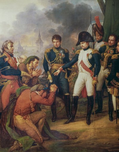 Napoleon Bonaparte na przedmieściach Madrytu, 7 grudnia autorstwa Antoine Charles Horace Vernet