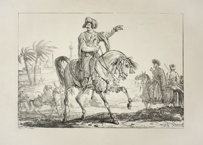 Wódz Mameluków, c.1817 autorstwa Antoine Charles Horace Vernet