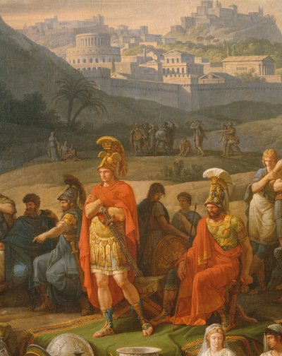 Igrzyska pogrzebowe ku czci Patroklesa, szczegóły dotyczące greckich bohaterów, ok. 1790 olej na płótnie zob. też 346198 autorstwa Antoine Charles Horace Vernet