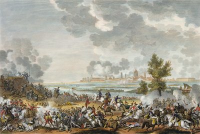 Bitwa pod S. Giorgio di Mantova, 29 Fructidor, rok 4 (wrzesień 1796) rytowana przez Jeana Duplessi-Bertaux (1747-1819) (akwatinta) autorstwa Antoine Charles Horace Vernet