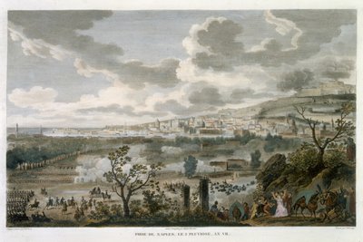 Zdobycie Neapolu, 2 Pluviose, Rok 7 (23 stycznia 1799) rytował Jean Duplessi-Bertaux (1747-1819) (akwatinta) autorstwa Antoine Charles Horace Vernet