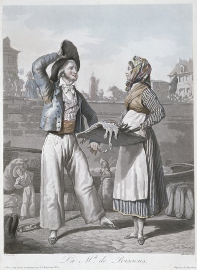 Sprzedawca ryb autorstwa Antoine Charles Horace Vernet