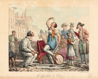 Szklany balanser, 1815-30 autorstwa Antoine Charles Horace Vernet