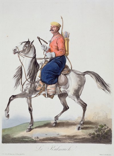 Kałmukowie autorstwa Antoine Charles Horace Vernet