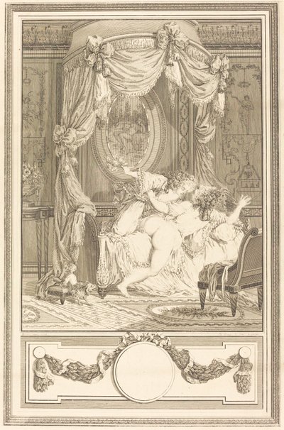 La raclee avec des roses (Młot z różami) autorstwa Antoine Cosme Giraud after Antoine Borel