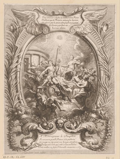 Alegoria sławy Delfina autorstwa Antoine Coypel