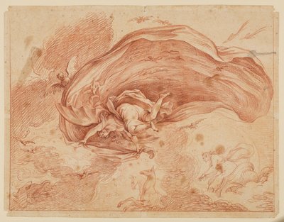 Alegoria Nocy, XVII wiek autorstwa Antoine Coypel