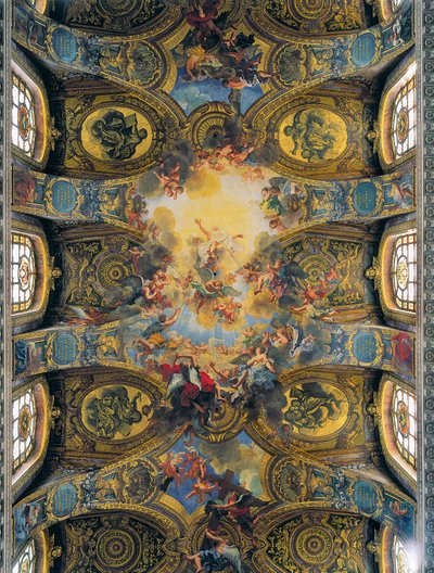 Антуан Койпел, де Ла Фоссе, Жувенет (fresco)poli нараар чимэглэсэн хааны сүмийн булангийн фрескууд autorstwa Antoine Coypel