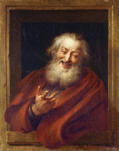 Wesoły Demokryt, XVIII wiek autorstwa Antoine Coypel