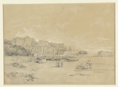 Gezicht op Chiatanone Widok Chiatanone v. Zamku Jajecznego autorstwa Antoine Eugène Ernest Buttura