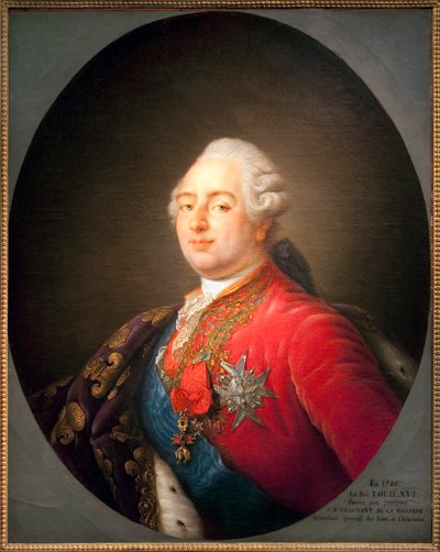 Portret Ludwika XVI (1754-1793), króla Francji. Obraz z warsztatu Antoine Francois (Antoine-Francois) Calleta (1741-1823). 1786. wym. 0,915 x 0,730 m. Paryż, Muzeum Carnavalet autorstwa Antoine Francois (after) Callet