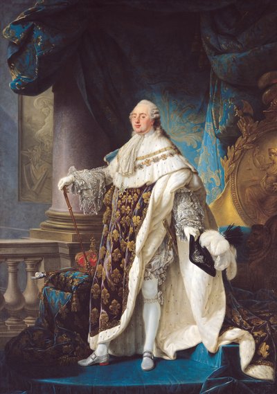 Ludwik XVI (1754-93) (olej na płótnie) autorstwa Antoine François Callet