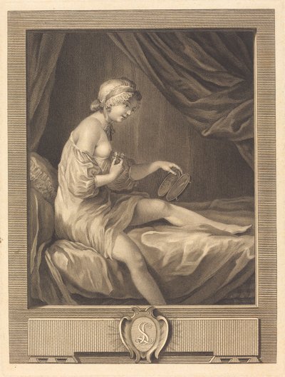 Porównanie Rosebud autorstwa Antoine Francois Dennel after Gabriel Jacques de Saint Aubin