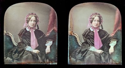 Portret kobiety (dagerotyp) autorstwa Antoine Francois Jean Claudet
