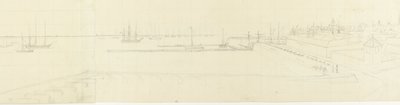 Widok na redę Vlissingen autorstwa Antoine Ignace Melling