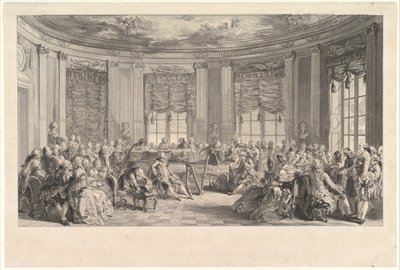 Koncert, 1774. autorstwa Antoine Jean Duclos