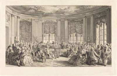 Koncert autorstwa Antoine Jean Duclos after Augustin de Saint Aubin