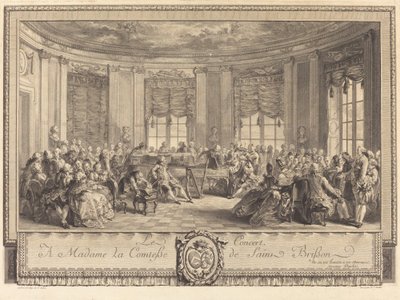 Koncert autorstwa Antoine Jean Duclos after Augustin de Saint Aubin