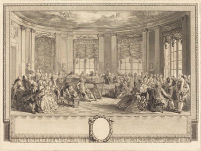 Koncert autorstwa Antoine Jean Duclos after Augustin de Saint Aubin