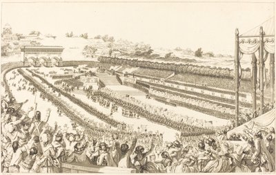 Federation Generale de Francais na Polu Marsowym 14 lipca 1790 r autorstwa Antoine Jean Duclos after Charles Monnet