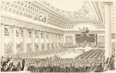 Otwarcie Stanów Generalnych w Wersalu, 5 marca 1789 r autorstwa Antoine Jean Duclos after Charles Monnet
