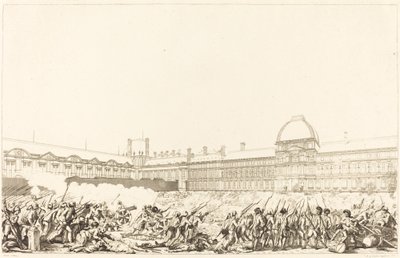 Dzień 10 sierpnia 1792 r. autorstwa Antoine Jean Duclos after Charles Monnet