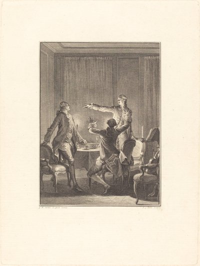Prowokacja autorstwa Antoine Jean Duclos after Jean Michel Moreau