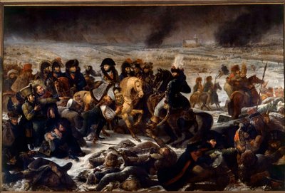 Kampania prusko-polska (1806-1807): „” Napoleon I (1769-1821) na polu bitwy pod Eylau 9.02.1807”” Obraz Antoine Jean Gros (1771-1835) 1808 nd. 5,21x7,84 m² autorstwa Antoine Jean Gros