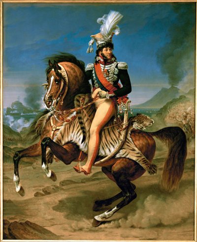 Joachim Murat, król Neapolu, Marechal de France, na koniu ... autorstwa Antoine Jean Gros