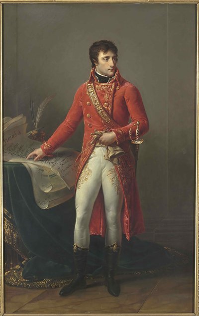 Napoleon Bonaparte jako pierwszy konsul Francji, 1803. autorstwa Antoine Jean Gros Baron