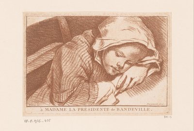 śpiąca dziewczyna autorstwa Antoine Joseph Dezallier d