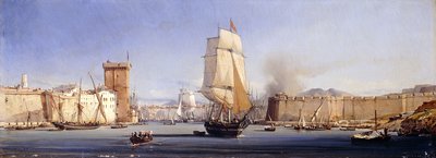 Złoty Róg z Meczetami Sulejmana i Wiary, Konstantynopol autorstwa Antoine Leon Morel Fatio