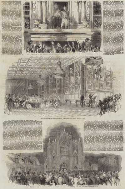 Wizyta Jej Królewskiej Mości we Francji autorstwa Antoine Leon Morel Fatio