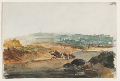 Pejzaż prostokątny. autorstwa Antoine Louis Barye