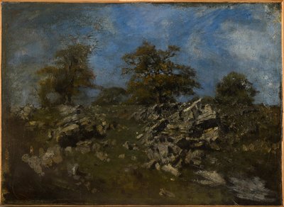 Krajobraz ze skałami autorstwa Antoine Louis Barye