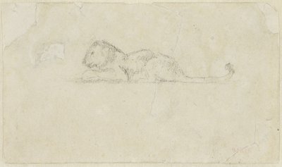 Siedząca lwica autorstwa Antoine Louis Barye