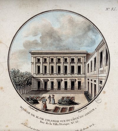 Maison de M. de Colange, widok z ogrodu (rue Ville-l