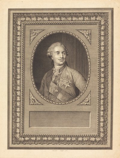 Ludwik XVI, król Francji autorstwa Antoine Louis Romanet after Joseph Siffred Duplessis