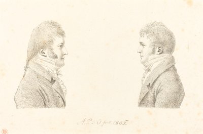 Autoportret i Brat Artysty autorstwa Antoine Marie Philippe Louis d