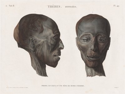 Opis Egiptu: Teby. Hypogees Cz. II, Pl. 49. autorstwa Antoine Maxime Monsaldy
