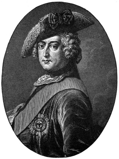 Fryderyk Wielki, król Prus, 1903. autorstwa Antoine Pesne
