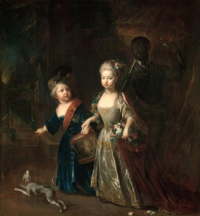 Fryderyk Starszy Rozmiar i Wilhelmine / Pesne 1714 autorstwa Antoine Pesne
