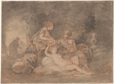 Lot i jego córki, 1756. autorstwa Antoine Pesne