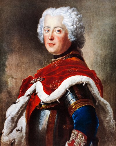 Portret Fryderyka II Hohenzollerna, zwanego Fryderykiem Wielkim (Berlin autorstwa Antoine Pesne